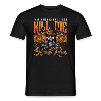 Conception de la mythologie viking nordique pour les guerriers vikings - T-shirt homme - noir - Devant - AI Model Male 178 light (178cm)