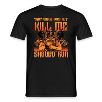 Norse Viking Mythology Design for Viking Warriors - Men's T-Shirt - black - Front - AI Model Male 178 light (178cm)
