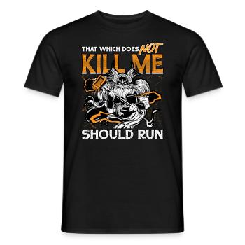 Norse Viking Mythology Design for Viking Warriors - Men's T-Shirt - black - Front - AI Model Male 178 light (178cm)