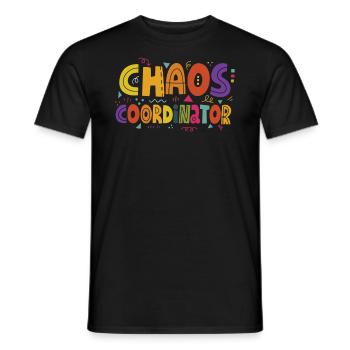 Coordonnatrice du chaos pour grand-mère grand-mère - T-shirt homme - noir - Devant - AI Model Male 178 light (178cm)