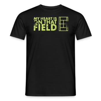 Mon cœur est dans ce domaine pour les parents de - T-shirt homme - noir - Devant - AI Model Male 178 light (178cm)