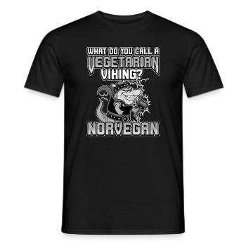 Conception de la mythologie viking nordique pour les guerriers vikings - T-shirt homme - noir - Devant - AI Model Male 178 light (178cm)
