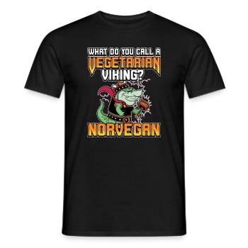 Conception de la mythologie viking nordique pour les guerriers vikings - T-shirt homme - noir - Devant - AI Model Male 178 light (178cm)