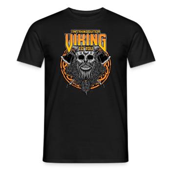 Norse Viking Mythology Design for Viking Warriors - Männer T-Shirt - Schwarz - Vorne - AI Model Male 178 light (178cm)