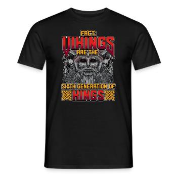 Norse Viking Mythology Design for Viking Warriors - Männer T-Shirt - Schwarz - Vorne - AI Model Male 178 light (178cm)