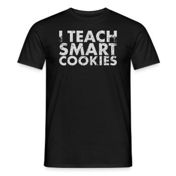 J’enseigne la conception de cookies intelligents pour le - T-shirt homme - noir - Devant - AI Model Male 178 light (178cm)