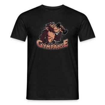 Bodybuilding Design Gym Gympanse Fitness - Männer T-Shirt - Schwarz - Vorne - AI Model Male 178 light (178cm)