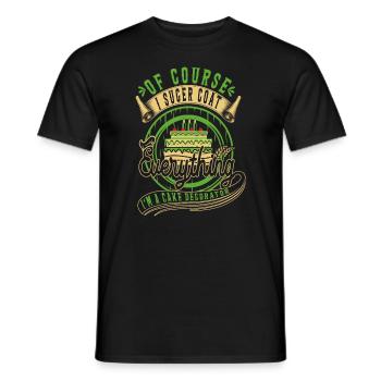 Bien sûr, je couvre tout pour les boulangers ou - T-shirt homme - noir - Devant - AI Model Male 178 light (178cm)