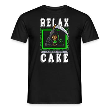 Relax, I'm just here for the - Men's T-Shirt - black - Front - AI Model Male 178 light (178cm)