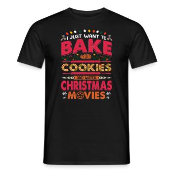 Je veux juste faire des biscuits et pour les boulangers ou - T-shirt homme - noir - Devant - AI Model Male 178 light (178cm)