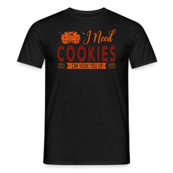 I Need Cookies, I Can You Go to Baker Or - Men's T-Shirt - black - Front - AI Model Male 178 light (178cm)