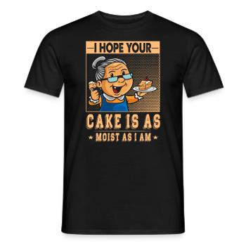 Ich Hoffe, Ihr Kuchen Ist So Saftig Wie Ich Für - Männer T-Shirt - Schwarz - Vorne - AI Model Male 178 light (178cm)