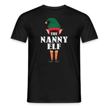 Le design de l’elfe nounou pour grand-mère grand-mère - T-shirt homme - noir - Devant - AI Model Male 178 light (178cm)