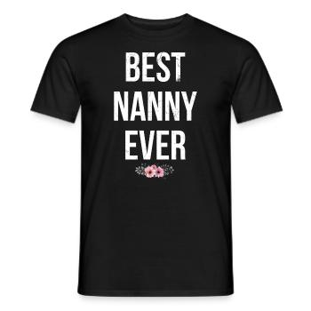 Beste Nanny Aller Zeiten Für Großmutter Oma - Männer T-Shirt - Schwarz - Vorne - AI Model Male 178 light (178cm)
