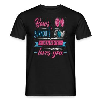 Grinding Or Burnouts Nounou Vous Aime Pour - T-shirt homme - noir - Devant - AI Model Male 178 light (178cm)