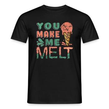 Tu me fais fondre pour Frozen Sweet Fan - T-shirt homme - noir - Devant - AI Model Male 178 light (178cm)