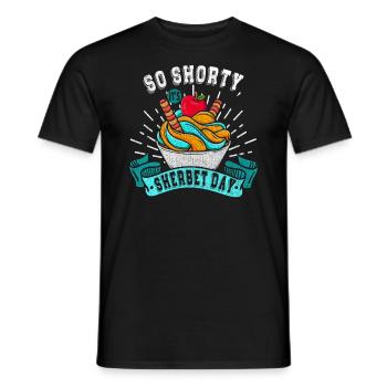 So Shorty, It Is Sorbet-tag Pour les fans de Frozen - T-shirt homme - noir - Devant - AI Model Male 178 light (178cm)