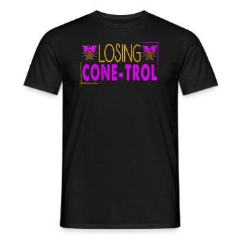 Verlust Von Cone-trol Für Gefrorenen Süßen Fan - Männer T-Shirt - Schwarz - Vorne - AI Model Male 178 light (178cm)