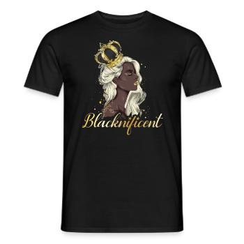 Blacknificent pour les fiers Afro-Américains - T-shirt homme - noir - Devant - AI Model Male 178 light (178cm)