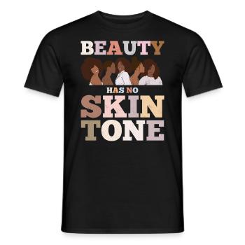 La beauté n’a pas de teint pour les fiers - T-shirt homme - noir - Devant - AI Model Male 178 light (178cm)