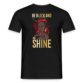 Soyez noir et brillez pour les fiers - T-shirt homme - noir - Devant - AI Model Male 178 light (178cm)