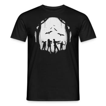 Moon Vintage Funny Simple Scary costume Halloween - Männer T-Shirt - Schwarz - Vorne - AI Model Male 178 light (178cm)