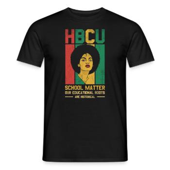 Hbcu School Matter Nos racines éducatives - T-shirt homme - noir - Devant - AI Model Male 178 light (178cm)
