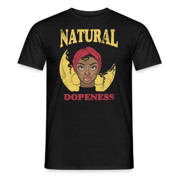 Stupidité naturelle pour les fiers Afro-Américains - T-shirt homme - noir - Devant - AI Model Male 178 light (178cm)