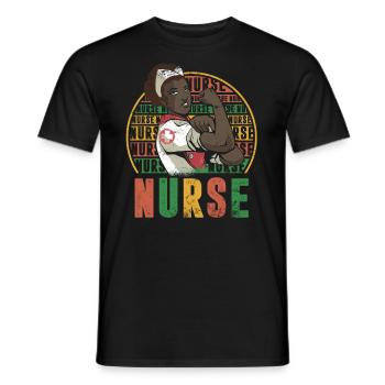 Nurse For Pride Black - Men's T-Shirt - black - Front - AI Model Male 178 light (178cm)