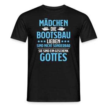 Bootsbauer Bootsbau Schiffbauer Schiffbau Boote - Männer T-Shirt - Schwarz - Vorne - AI Model Male 178 light (178cm)