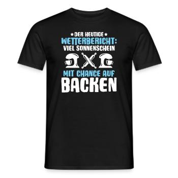 Bäcker Backen Bäckerin Bäckerei Baker Baking - Männer T-Shirt - Schwarz - Vorne - AI Model Male 178 light (178cm)