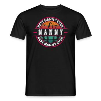 Beste Nanny Aller Zeiten Für Großmutter Oma - Männer T-Shirt - Schwarz - Vorne - AI Model Male 178 light (178cm)