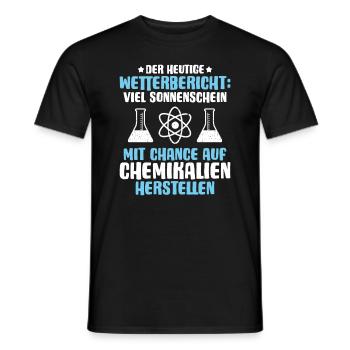 Chemikant Chemikantin Chemie Chemische Industrie - Männer T-Shirt - Schwarz - Vorne - AI Model Male 178 light (178cm)