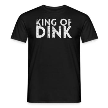 King of Dink pour les joueurs de pickleball ou - T-shirt homme - noir - Devant - AI Model Male 178 light (178cm)