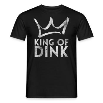King of Dink pour les joueurs de pickleball ou - T-shirt homme - noir - Devant - AI Model Male 178 light (178cm)
