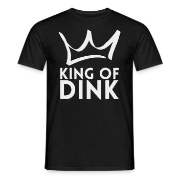 King of Dink pour les joueurs de pickleball ou - T-shirt homme - noir - Devant - AI Model Male 178 light (178cm)