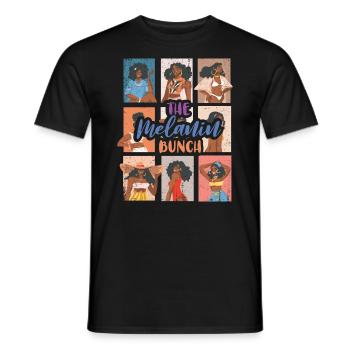 The Melanin Bundle For Proud African Americans - Men's T-Shirt - black - Front - AI Model Male 178 light (178cm)