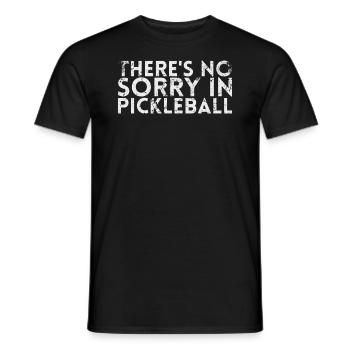 Pickleball ne s’excuse pas pour Pickleball - T-shirt homme - noir - Devant - AI Model Male 178 light (178cm)