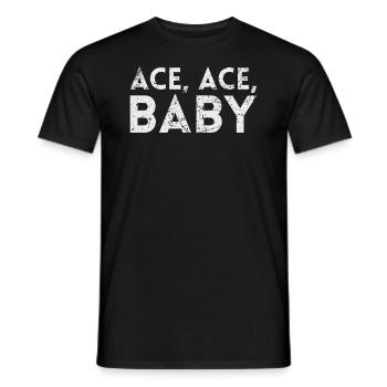 Ace Ace Baby pour les joueurs de pickleball ou - T-shirt homme - noir - Devant - AI Model Male 178 light (178cm)
