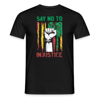 Lean l’injustice pour les fiers - T-shirt homme - noir - Devant - AI Model Male 178 light (178cm)