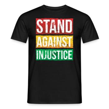 S’opposer à l’injustice pour Pride African - T-shirt homme - noir - Devant - AI Model Male 178 light (178cm)
