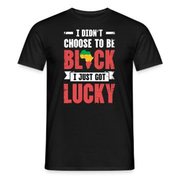 Je n’ai pas choisi de devenir noir - T-shirt homme - noir - Devant - AI Model Male 178 light (178cm)