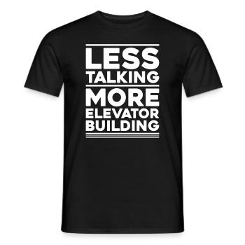 Elevator Fitter Elevator Mechanic Elevator Mechanic - Men's T-Shirt - black - Front - AI Model Male 178 light (178cm)