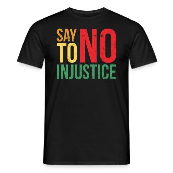 Lean l’injustice pour les fiers - T-shirt homme - noir - Devant - AI Model Male 178 light (178cm)