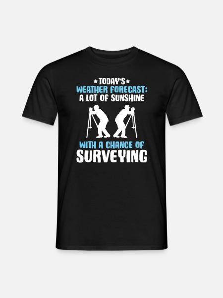 Vermessungstechniker Vermesser Land Surveyor - Männer T-Shirt - Schwarz