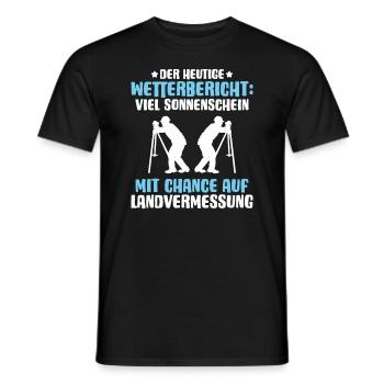 Vermessungstechniker Vermesser Land Surveyor - Männer T-Shirt - Schwarz - Vorne - AI Model Male 178 light (178cm)
