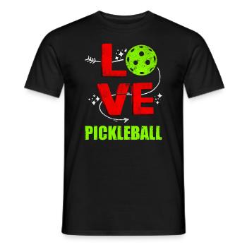Chers joueurs de Pickleball Paddleball Pickleball - T-shirt homme - noir - Devant - AI Model Male 178 light (178cm)