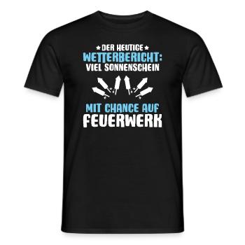 Pyrotechniker Feuerwerk Pyrotechnik Pyrotechnician - Männer T-Shirt - Schwarz - Vorne - AI Model Male 178 light (178cm)