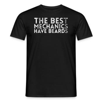 Les meilleurs mécaniciens ont un design barbu pour - T-shirt homme - noir - Devant - AI Model Male 178 light (178cm)