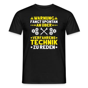 Verfahrensmechaniker Verfahrensmechanikerin - Männer T-Shirt - Schwarz - Vorne - AI Model Male 178 light (178cm)